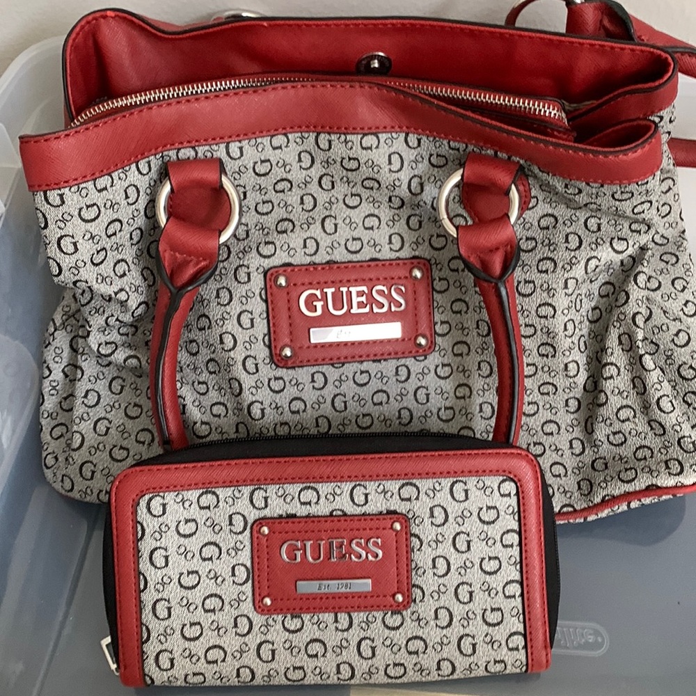 Guess wallet and purse combo